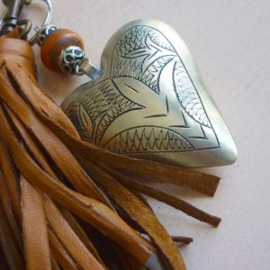 Schlüsselanhänger Silber Herz aus Maillechort Silber-1135