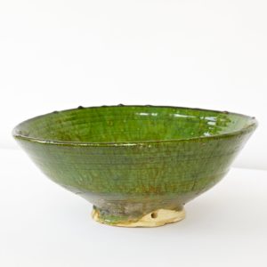 grüne Keramik große Servierschale - Marokko-2540