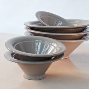tulpenförmige Servierschale Keramik-2265