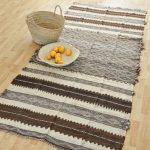 marokkanischer Teppich 'Sanafi' - braun-natur-3294