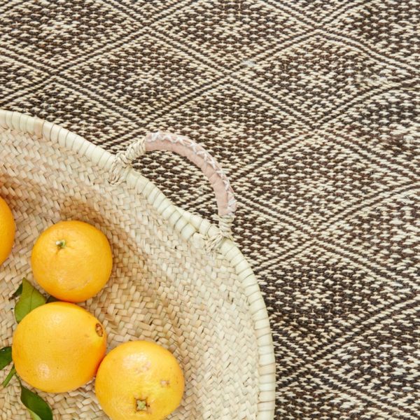 marokkanischer Teppich in braun-natur