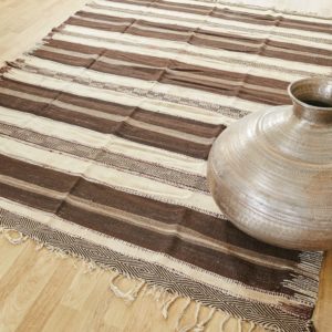 marokkanischer Teppich 'Sanafi' - mocca-caramel-3263