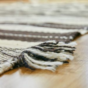 marokkanischer Teppich 'Sanafi' - schwarz-creme-3303
