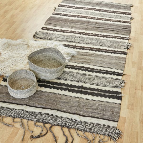 marokkanischer Teppich 'Sanafi' - grau-taupe-0