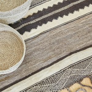 marokkanischer Teppich 'Sanafi' - grau-taupe-3280