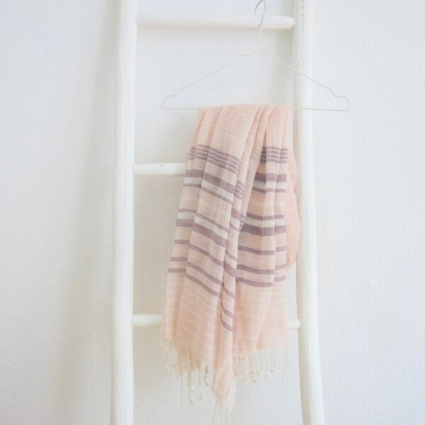 Schal Baumwoll-Voile - gestreift-3679
