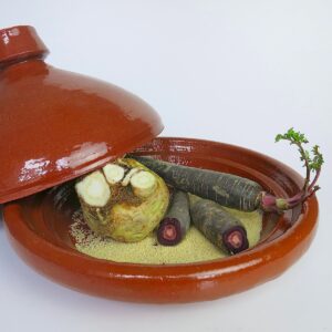 Tajine aus Ton - abgerundeter Deckel-4210