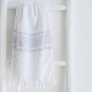 Bade- und Handtuch 'Set' aus leichtem Baumwoll Frottee