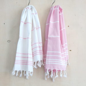 Baumwoll Hamamtuch - SET aus Badetuch oder Handtuch