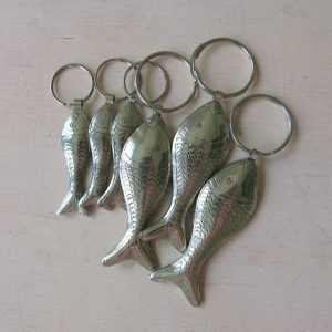 Schlüsselanhänger Silber-Fisch