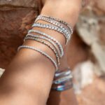 Armband mit Quader Glasperlen – Bild 3