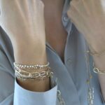 Armband aus vergoldeter O-Form Kette – Bild 2