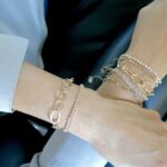 Armband aus größeren plated Gold Ovalen – Bild 3