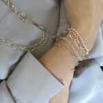 Armband aus vergoldeter O-Form Kette – Bild 4