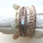 Gehäkeltes Armband mit natürlichem Mondstein Edelsteinkettchen – Bild 3