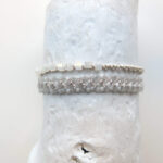 Armband im Mix aus Quader und metallic Glasperlen – Bild 8