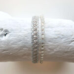 Armband im Mix aus Quader und metallic Glasperlen – Bild 9