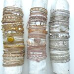 Gehäkeltes Armband mit Einzel Lünette Edelstein – Bild 8