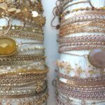 Gehäkeltes Armband mit Einzel Lünette Edelstein – Bild 9