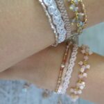 Gehäkeltes Armband Edelsteinkettchen – Bild 5