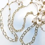 Gehäkelte Kette aus vergoldeter O-Form Kette – Bild 6