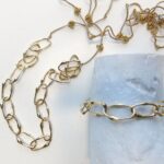 Armband aus vergoldeter O-Form Kette – Bild 3