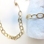 Armband aus größeren plated Gold Ovalen – Bild 8