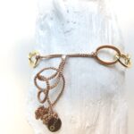 Armband aus größeren plated Gold Ovalen – Bild 5