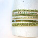 Häkel Armband mit einseitigem Perlenbesatz – Bild 5