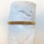 Armband aus vergoldeter flacher Kette – Bild 4