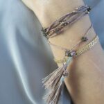 Armband aus vergoldeter flacher Kette – Bild 6