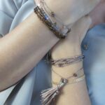 Edles Armband mit vintage Glasperlen – Bild 9