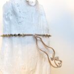 Gehäkeltes Armband mit plated Hexagon Perlen – Bild 3