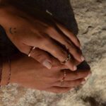 Ring im Edelstein Mix mit Gold - elastisch – Bild 6